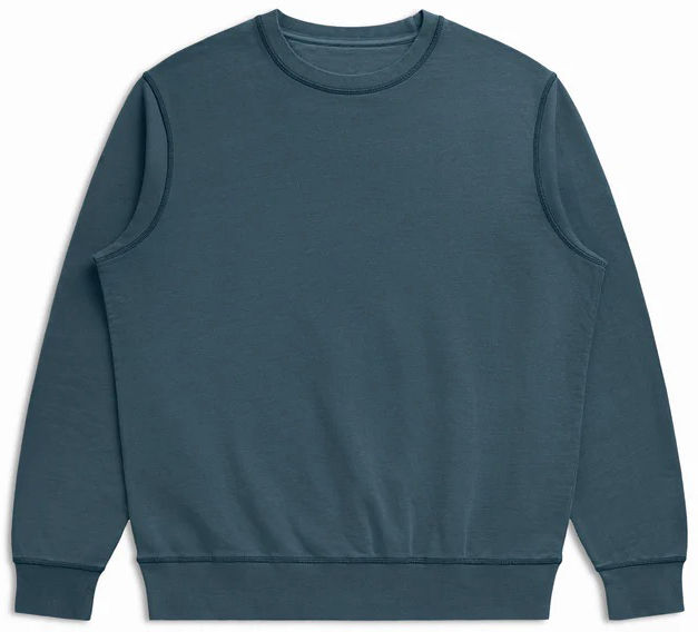 Original Favorites Organic Cotton French Terry Crewneck Sweatshirt in Seaside