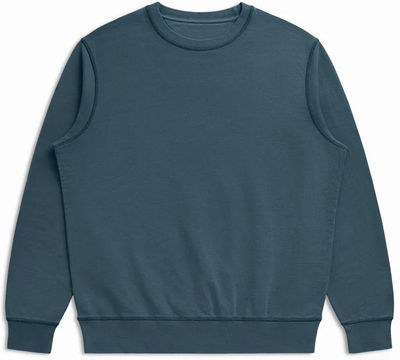 Am image of a Custom Original Favorites Organic Cotton French Terry Crewneck Sweatshirt in Seaside!