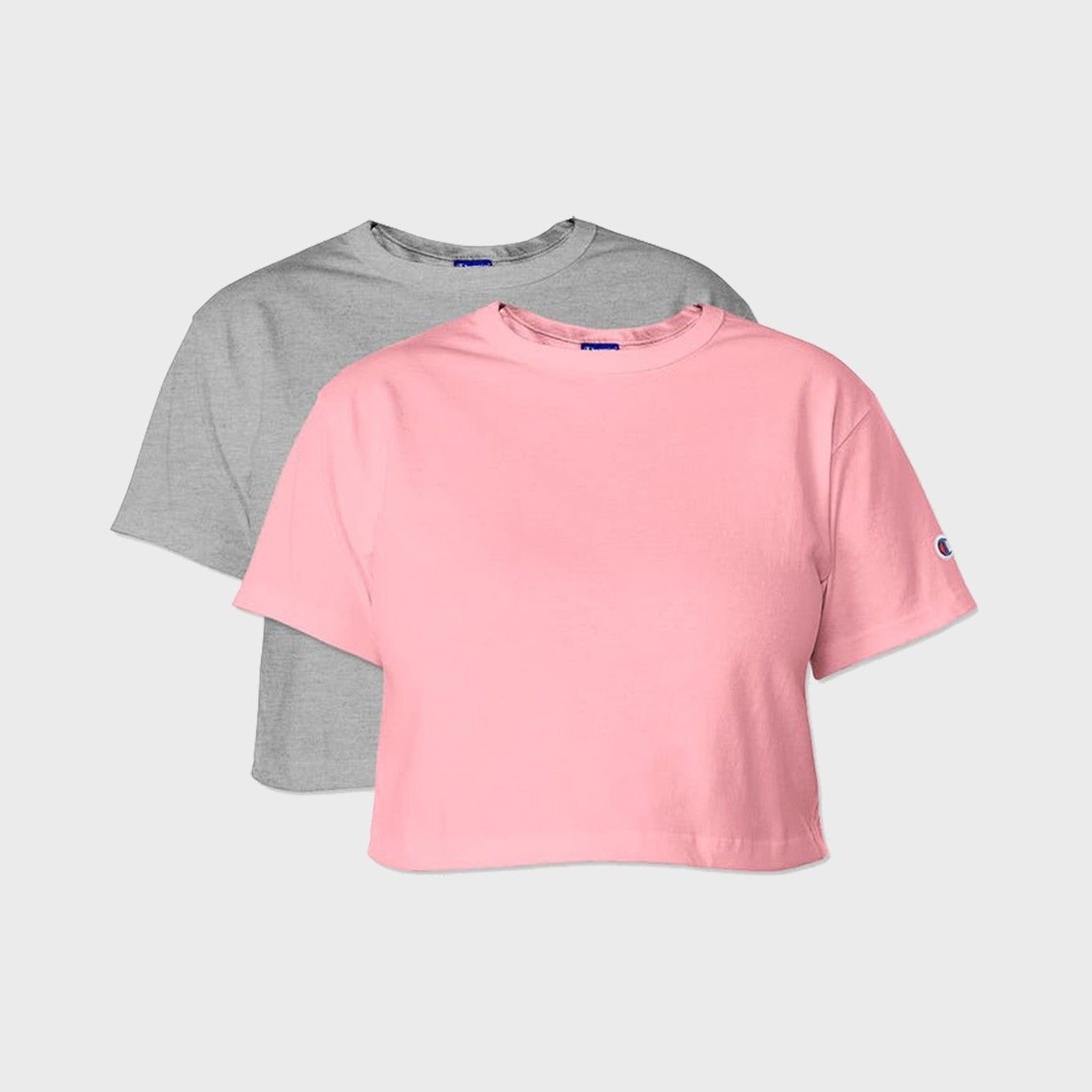 An image of custom crop tops that you can print your logo or design on!