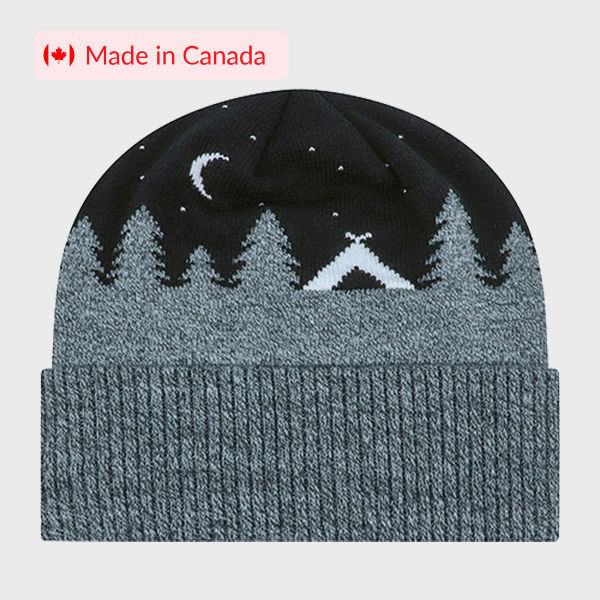 An image of a custom cuff Toque Cable Rib Knit that you can print your design on!