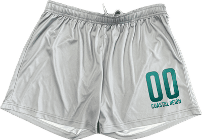 Am image of a Custom Sublimated Short Shorts 5 Inch Inseam in Essential!