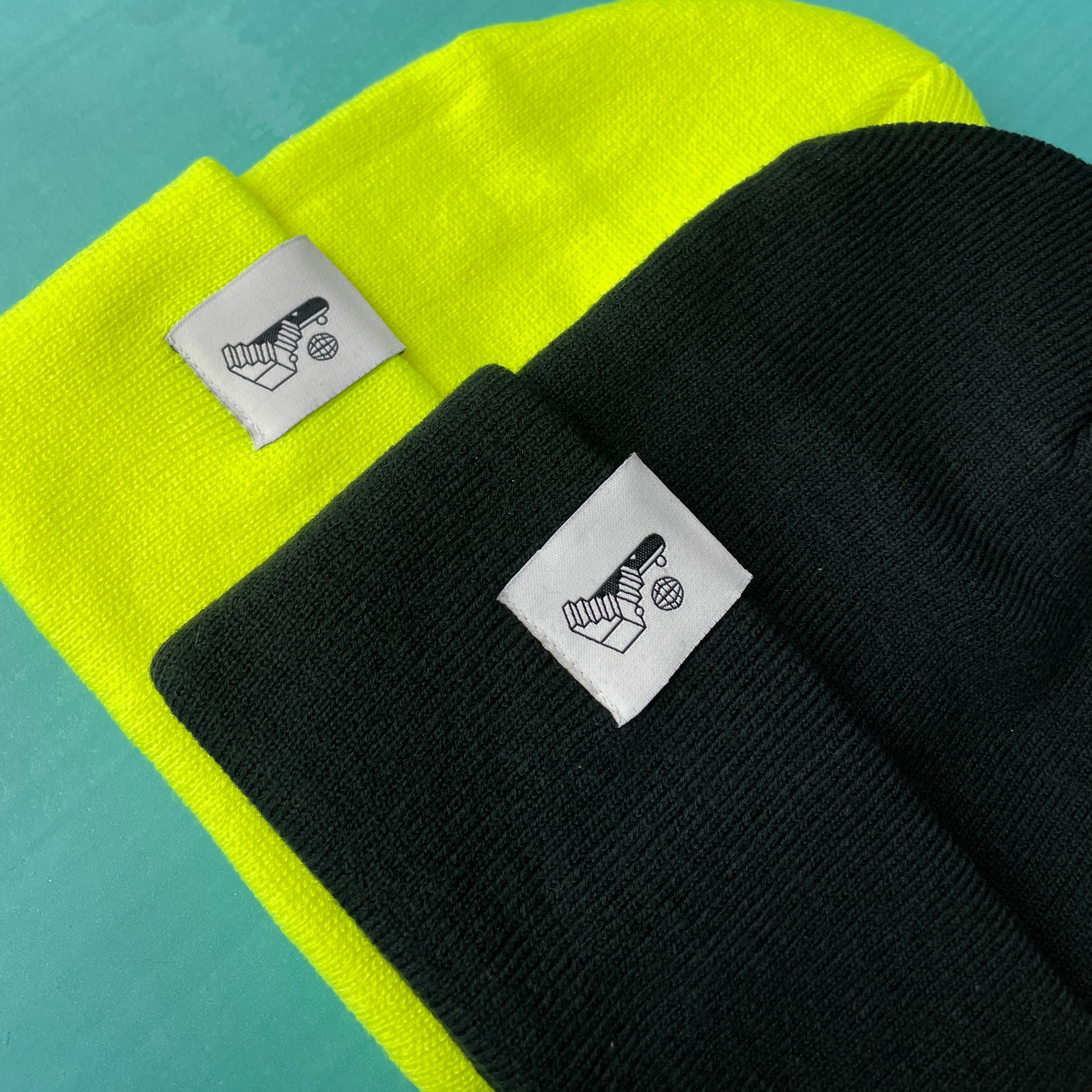 Custom woven label on toques