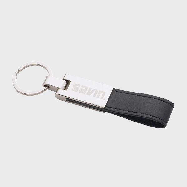 An image of a custom keychain you can engrave your own design on