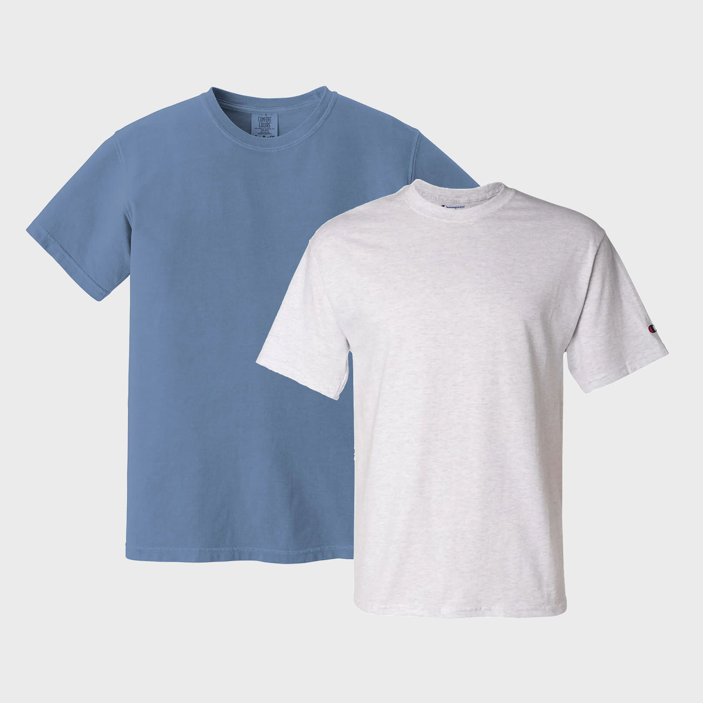 An image of bulk custom t-shirts that you can print your logo or design on!