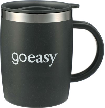 An image of a Custom Dagon Wheat Straw Mug w Stainless Liner 14oz!