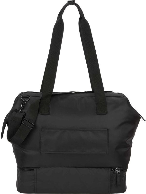 Am image of a Custom Daybreak Recycled Weekender Tote in Black!