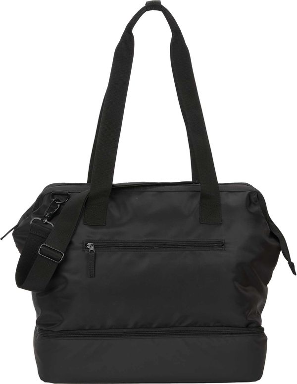 Am image of a Custom Daybreak Recycled Weekender Tote in Black!