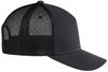 An image of a Custom Deluxe Chino Twill Nylon Mesh 5 Panel Constructed Pro Round Five Mesh Back in Black!