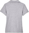 An image of a Custom Devon & Jones Ladies' Pima Pique Short Sleeve Y Collar Polo in Grey Heather!