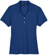 An image of a Custom Devon & Jones Ladies' Pima Pique Short Sleeve Y Collar Polo in True Royal!