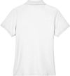 An image of a Custom Devon & Jones Ladies' Pima Pique Short Sleeve Y Collar Polo in White!