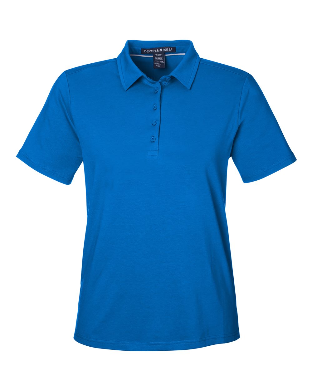 Devon & Jones Womens Raleigh Stretch Polo in French Blue