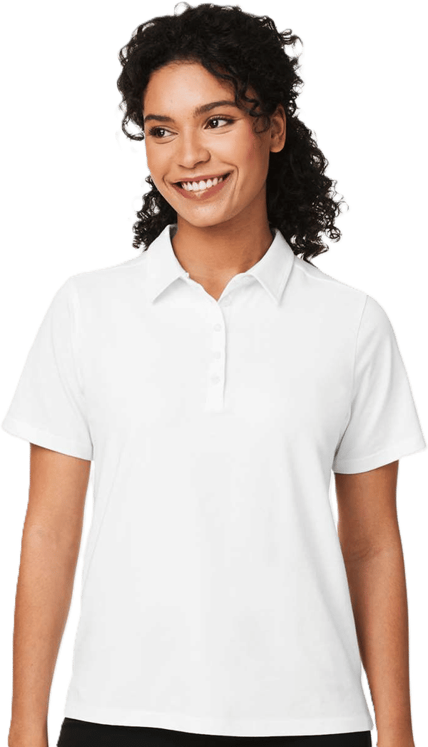 An image of a Custom Devon & Jones Womens Raleigh Stretch Polo!