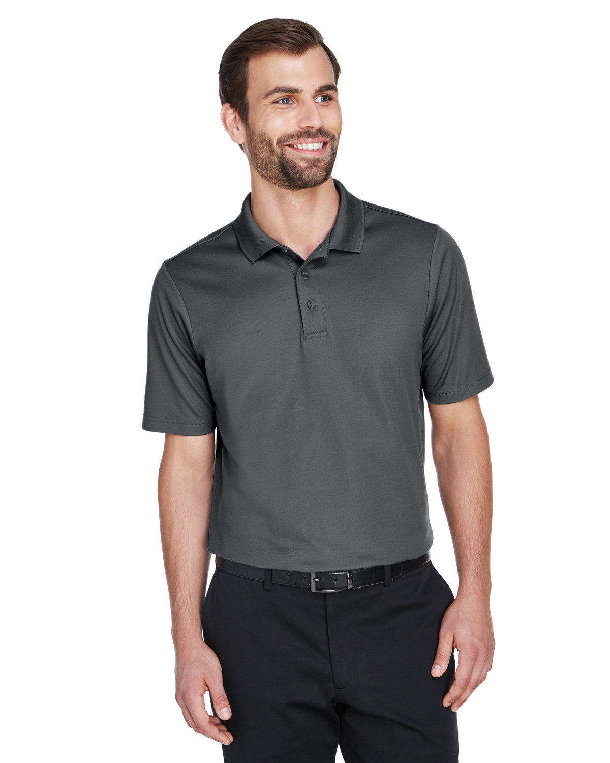 Custom Devon & Jones CrownLux Performance™ Men's Plaited Polo