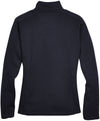 Am image of a Custom Devon and Jones Ladies Bristol Full Zip Sweater Fleece Jacket in Black!