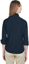 An image of a Custom Devon and Jones Ladies Perfect Fit Three Quarters Sleeve Stretch Poplin Blouse!