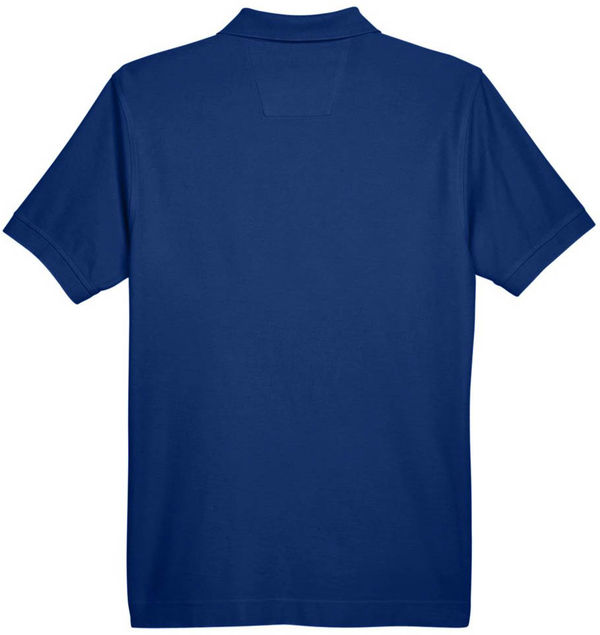An image of a Custom Devon and Jones Men's Pima Pique Short Sleeve Polo in True Royal!