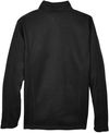 Am image of a Custom Devon and Jones Mens Bristol Full Zip Sweater Fleece Jacket in Black!