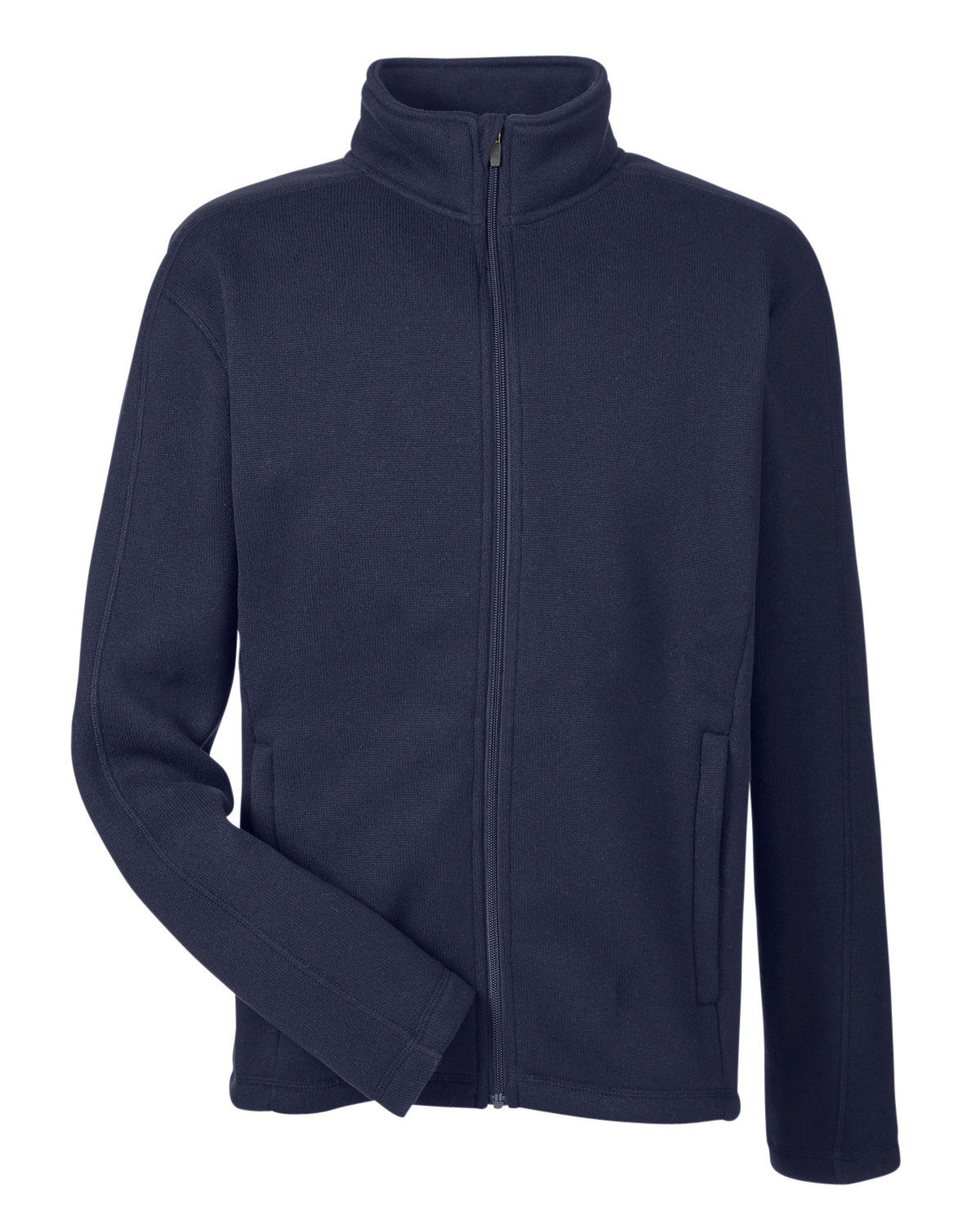 Devon and Jones Mens Bristol Full Zip Sweater Fleece Jacket in Navy