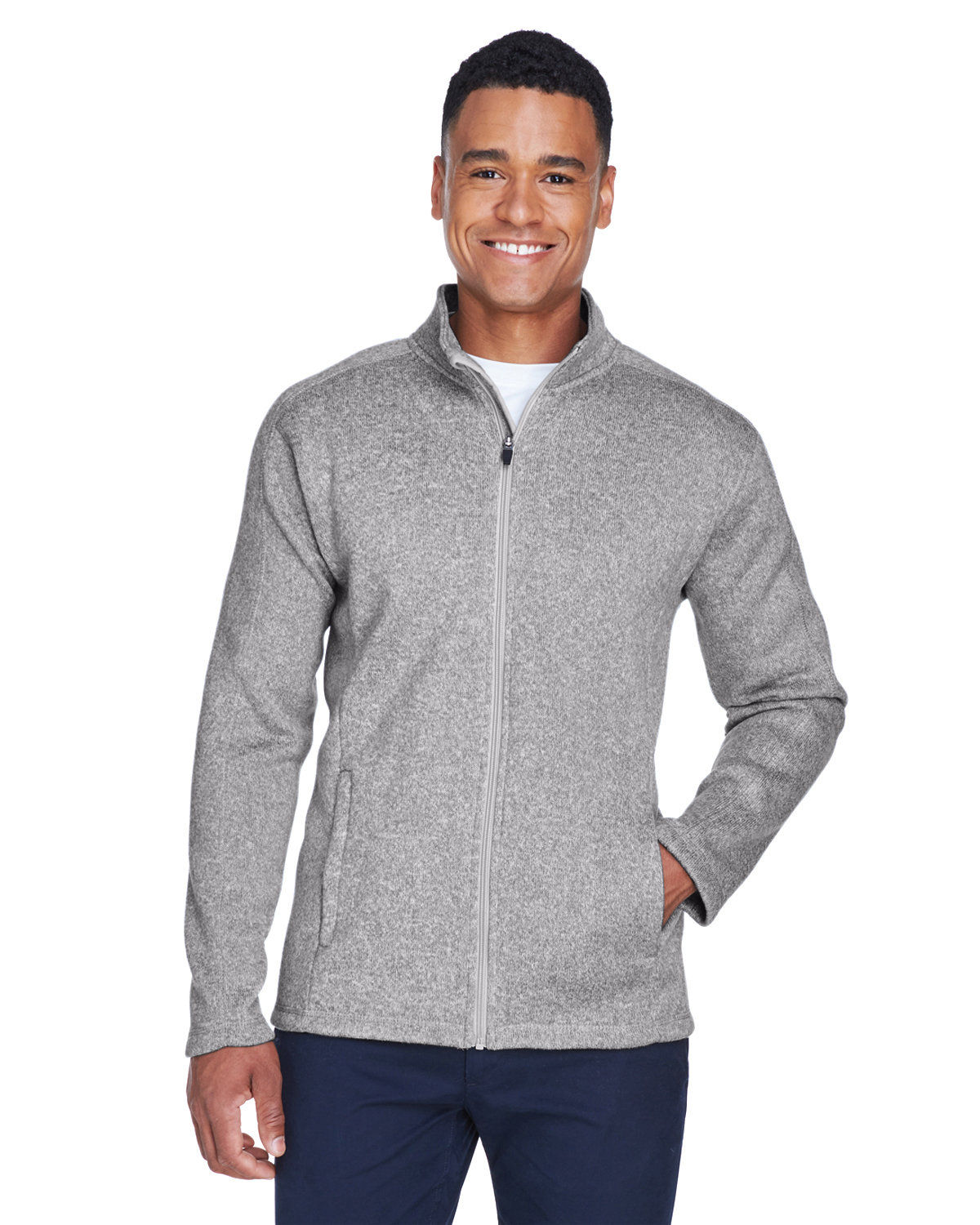 Devon and Jones Mens Bristol Full Zip Sweater Fleece Jacket