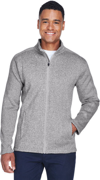 An image of a Custom Devon and Jones Mens Bristol Full Zip Sweater Fleece Jacket!