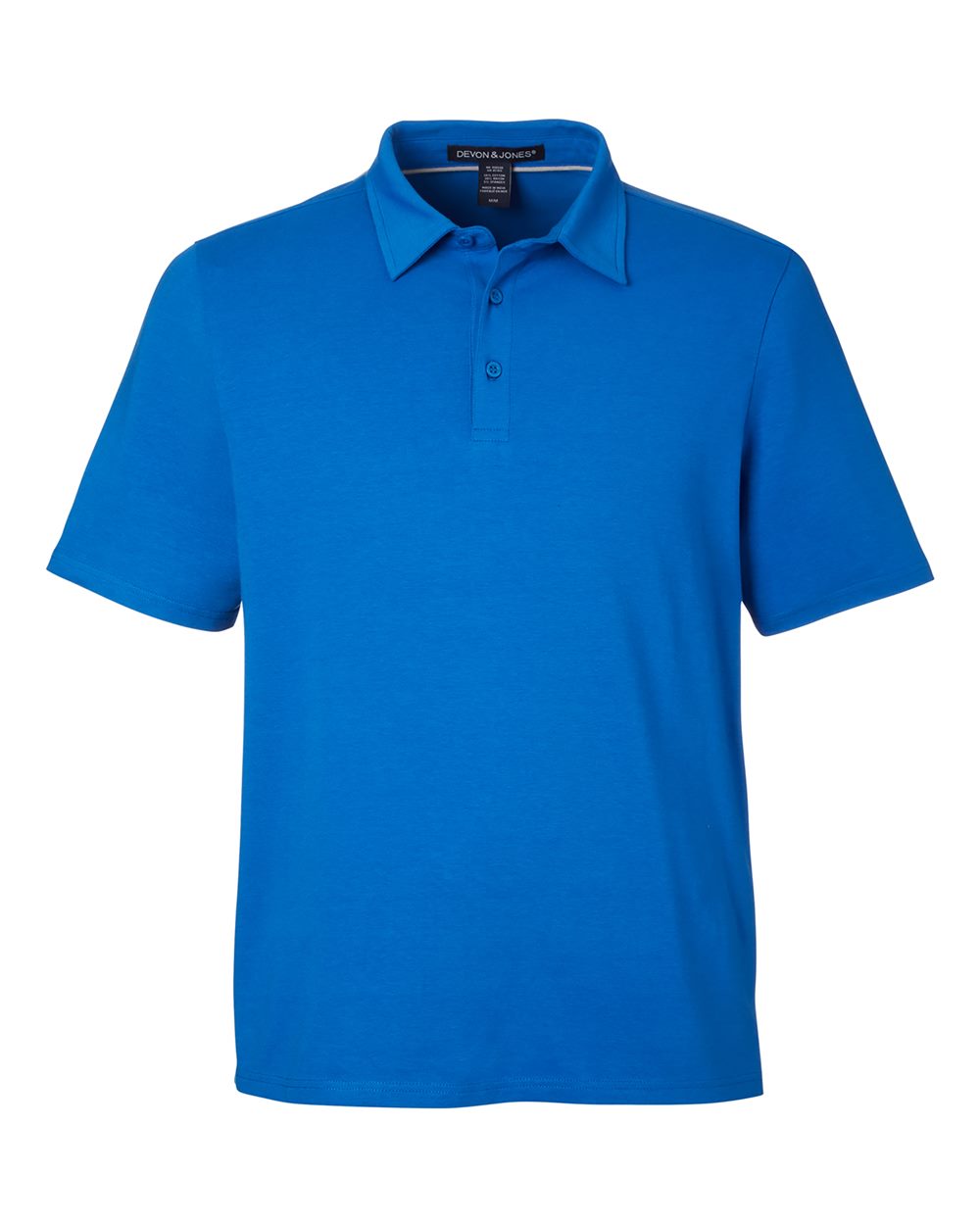 Devon and Jones Mens Raleigh Stretch Polo in French Blue