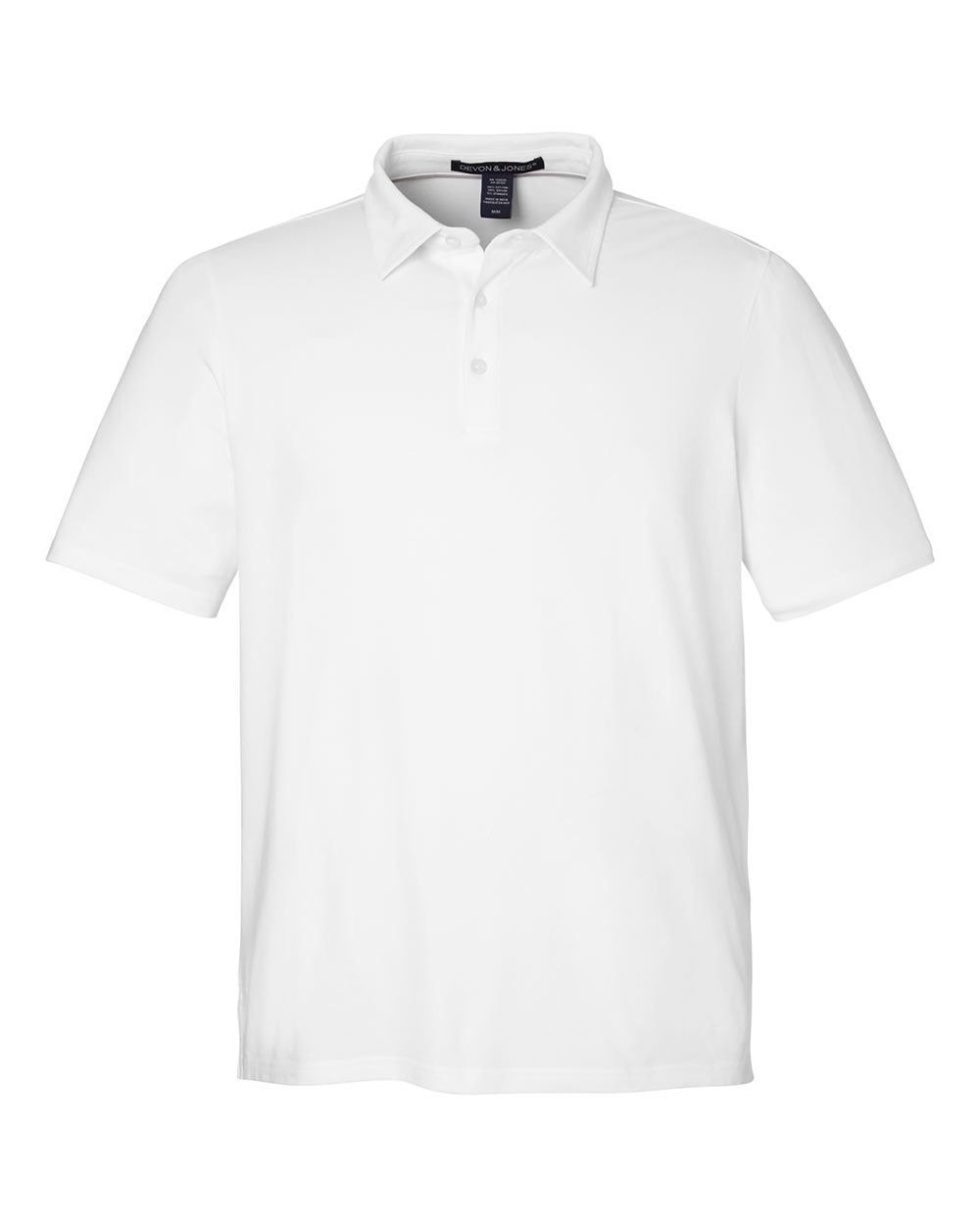 Devon and Jones Mens Raleigh Stretch Polo in White