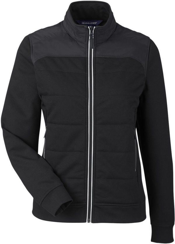 Am image of a Custom Devon and Jones New Classics Ladies Club Jacket in Black!