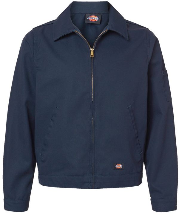 An image of a Custom Dickies Men's Unlined Eisenhower Jacket in Dark Navy!