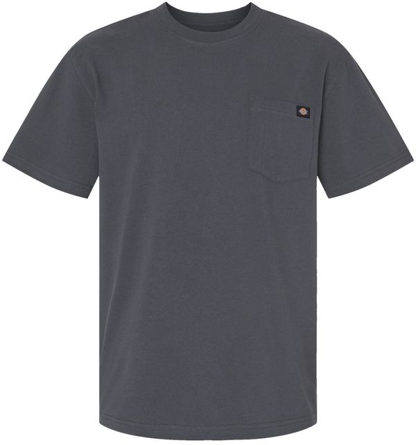 Am image of a Custom Dickies Traditional Heavyweight T Shirt in Charcoal!