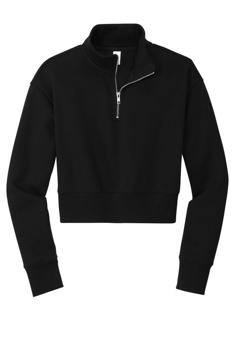 District Womens VIT Fleece Zip in Black