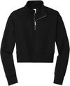 An image of a Custom District Womens VIT Fleece Zip in Black!