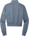 An image of a Custom District Womens VIT Fleece Zip in Flint Blue Heather!