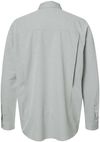 Am image of a Custom Dri Duck Mens Crossroad Woven Shirt in GREY!