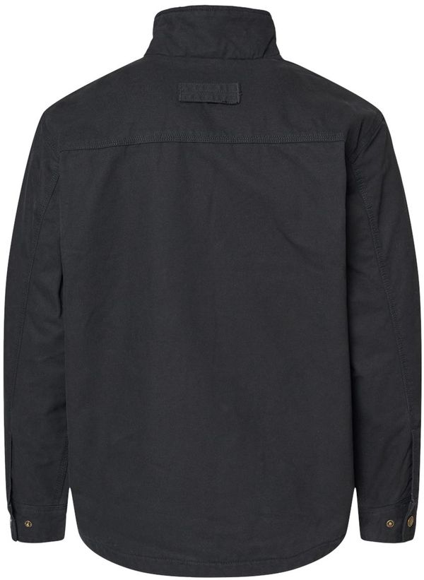 Am image of a Custom Dri Duck Endeavor Canyon Cloth Canvas Jacket with Sherpa Lining in Black!