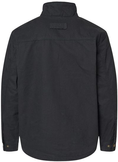 Am image of a Custom Dri Duck Endeavor Canyon Cloth Canvas Jacket with Sherpa Lining in Black!