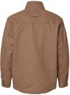 Am image of a Custom Dri Duck Endeavor Canyon Cloth Canvas Jacket with Sherpa Lining in Field Khaki!