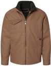 Am image of a Custom Dri Duck Endeavor Canyon Cloth Canvas Jacket with Sherpa Lining in Field Khaki!
