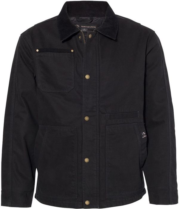 Am image of a Custom Dri Duck Rambler Boulder Cloth Jacket in Black!