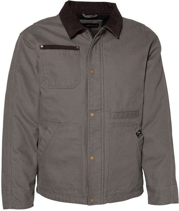 Am image of a Custom Dri Duck Rambler Boulder Cloth Jacket in Gravel!