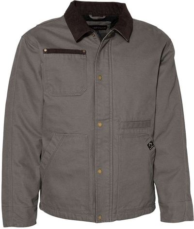 Am image of a Custom Dri Duck Rambler Boulder Cloth Jacket in Gravel!