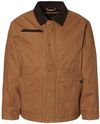 Am image of a Custom Dri Duck Rambler Boulder Cloth Jacket in Saddle!