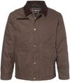 An image of a Custom Dri Duck Rambler Boulder Cloth Jacket in Tobacco!