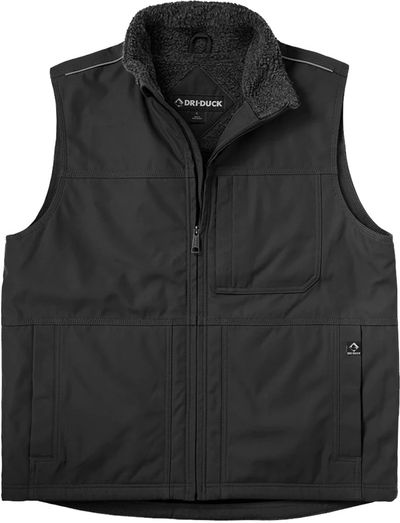Am image of a Custom Dri Duck Rigor Vest in Black!