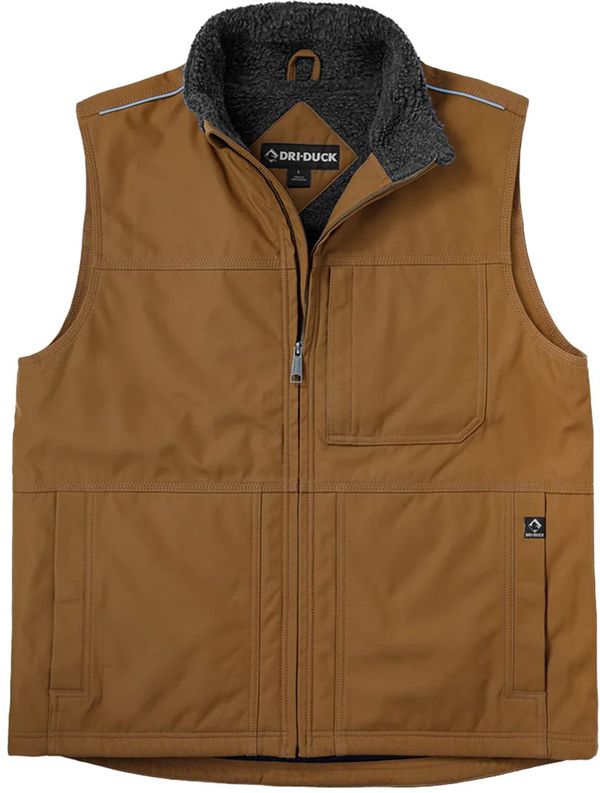 Am image of a Custom Dri Duck Rigor Vest in Saddle!