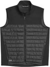 Am image of a Custom Dri Duck Summit Soft Shell Puffer Vest in Black!