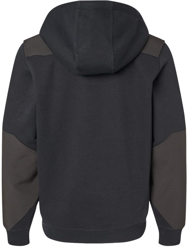 Am image of a Custom Dri Duck Mission Quarter Zip Pullover in Black!