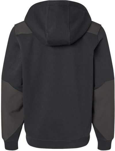Am image of a Custom Dri Duck Mission Quarter Zip Pullover in Black!