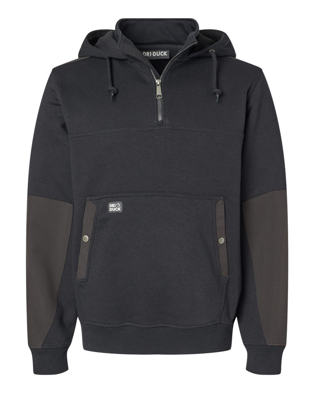 Dri Duck Mission Quarter Zip Pullover in Black