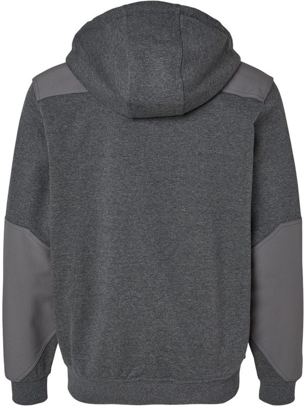 Am image of a Custom Dri Duck Mission Quarter Zip Pullover in Dark Oxford!